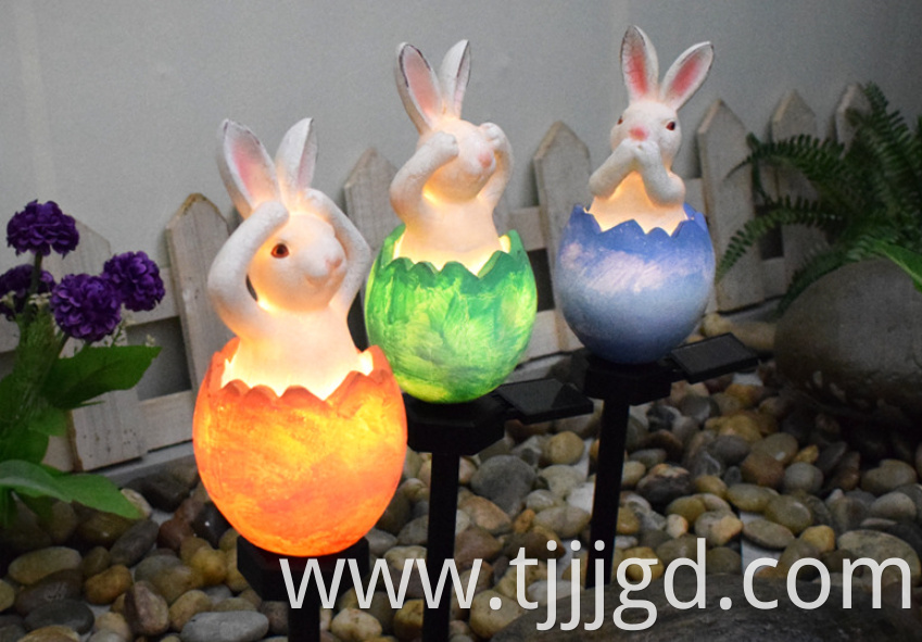 Resin Light Rabbit Shaped Outdoor